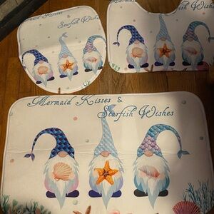 NIP 6pc Bathroom set mermaid kisses& starfish wishes farmhouse bathroom set